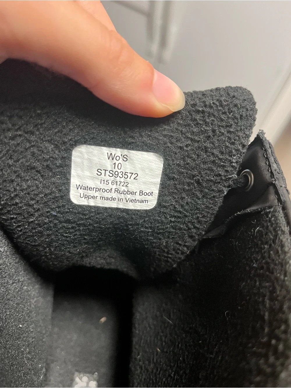 Waterproof black sperry rain water snow boots rubber hiking size 10 women’s